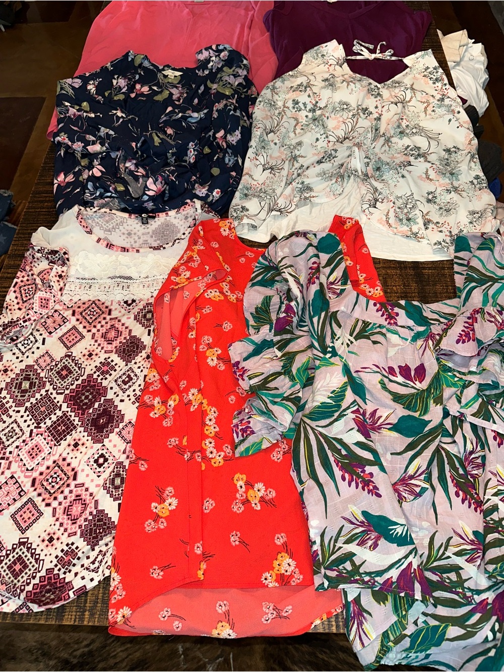 Ladies size 3X summer tops lot of 7